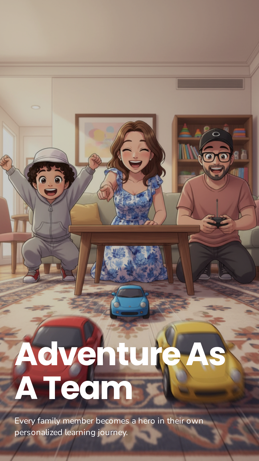 Adventure As A Team - Every family member becomes a hero in their own personalized learning journey